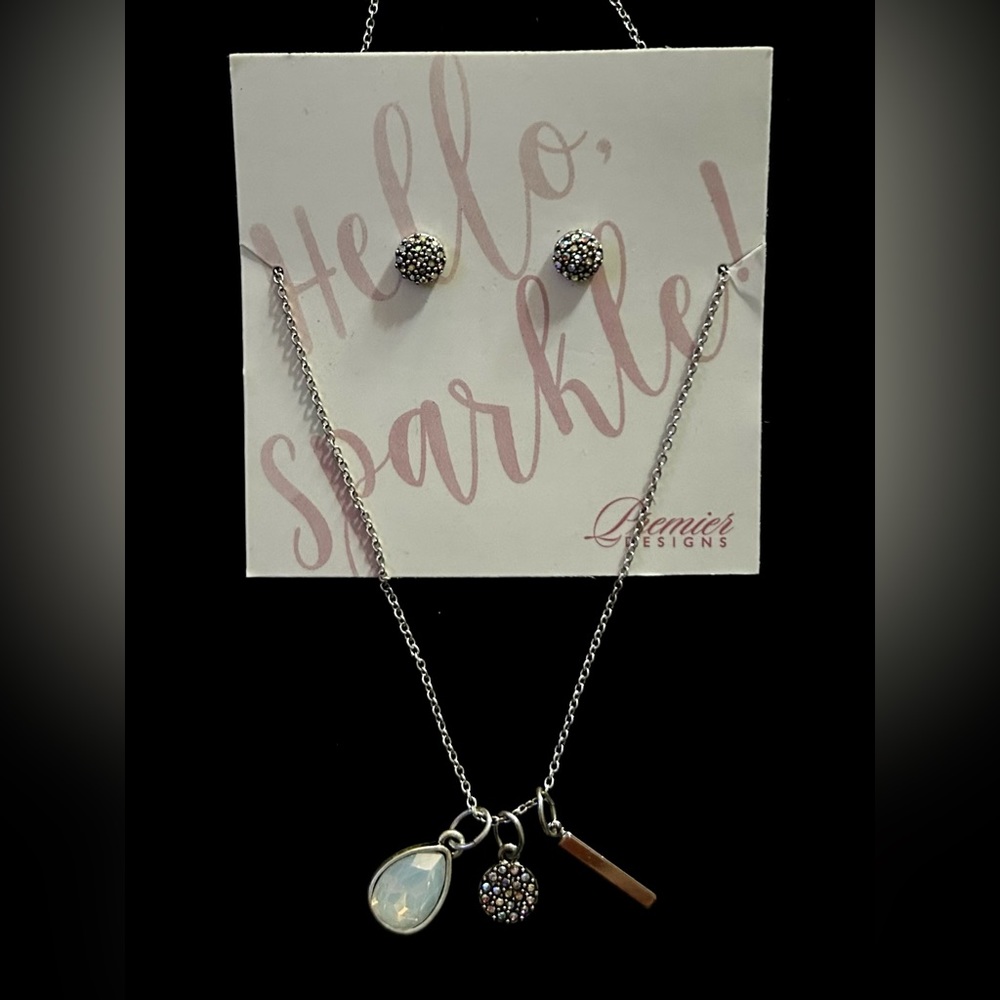 Premier Designs Joy of Giving Necklace, Charms & Earrings Set- NWT